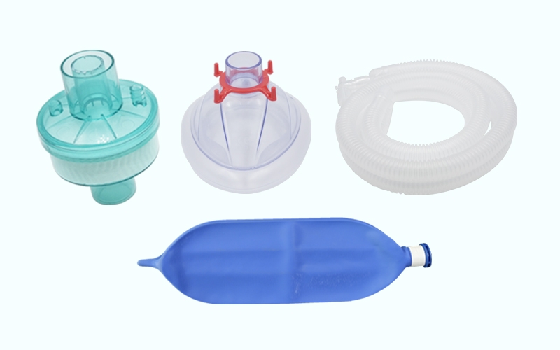 Disposable anesthetic breathing circuit